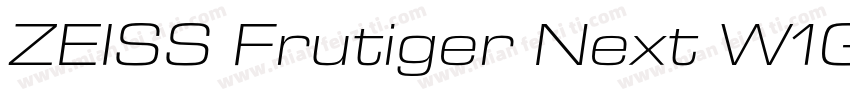 ZEISS Frutiger Next W1G Light字体转换